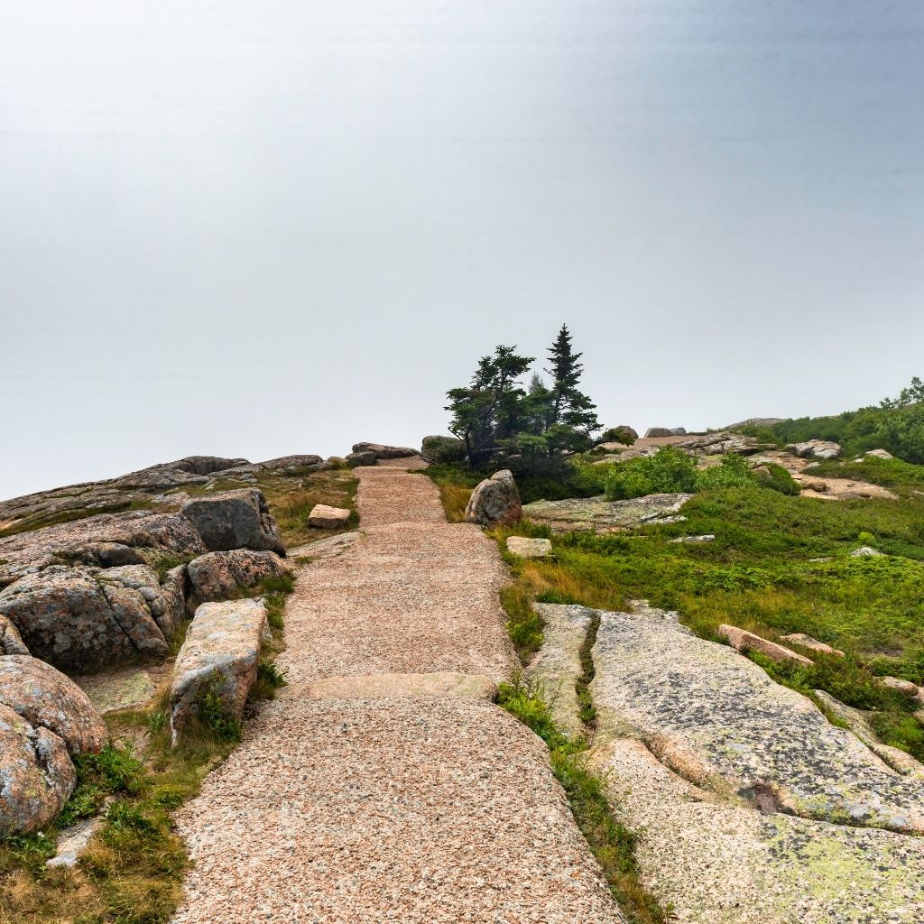 Granite rock trail