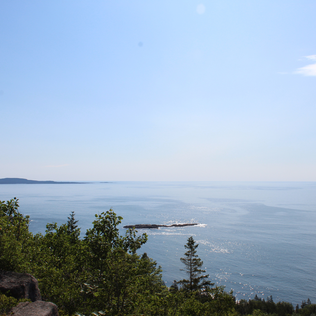 View headed up Gorham Mountain Trail