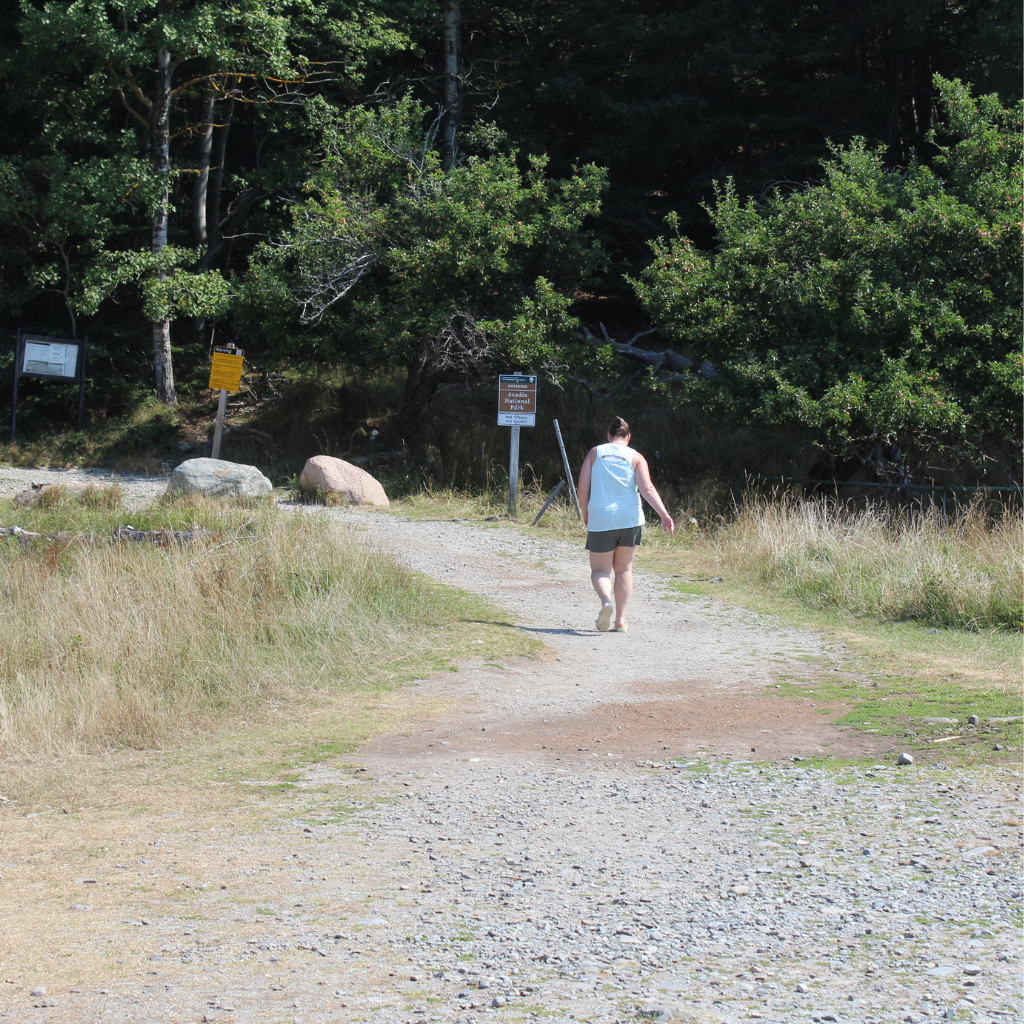 Myself arriving on Bar Island