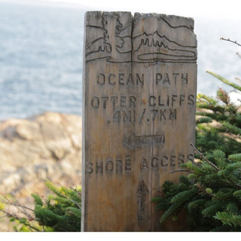 Ocean Path Trail Sign