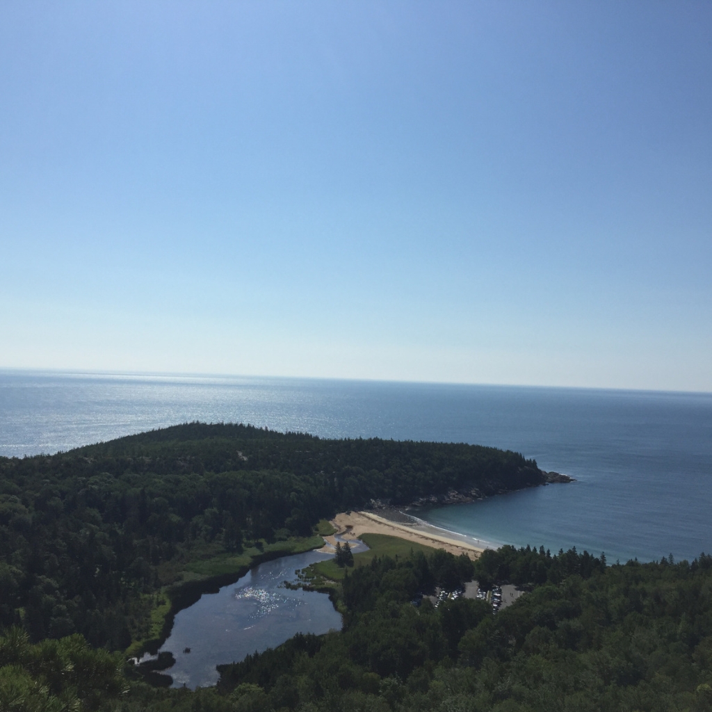 View from the summit of the Beehive Acadia