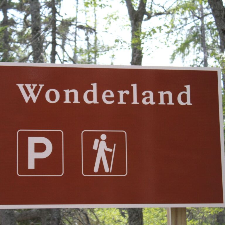 Wonderland Trail Acadia Sign