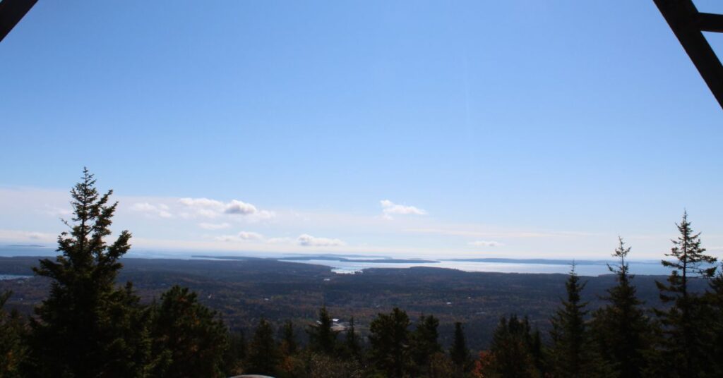 Looking out from the fire tower on Beech Mountain